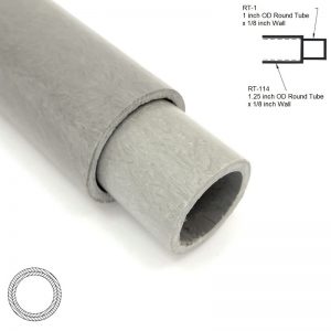 RT-114 1.25 inch OD Round Hollow Tube sleeving RT-1 1 inch OD Round Hollow Tube diagram - Max-Gain Systems, Inc.