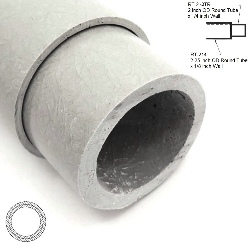 Clear 48 Polycarbonate Round Tube 1-3//8 ID x 1-1//2 OD x 1//16 Wall