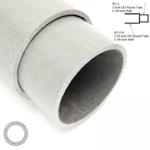 RT-214 2.25 inch OD Round Hollow Tube sleeving RT-2 2 inch OD Round Hollow Tube diagram - Max-Gain Systems, Inc.