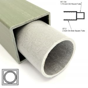 ST-2 2 inch On-Side Square Tube sleeving RT-134 1.75 inch OD Round Tube 800x800 - Max-Gain Systems, Inc.