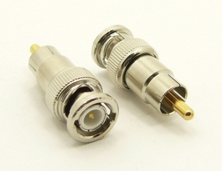 BNC-male / RCA-male Adapter (P/N: 7055)