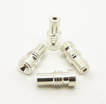 Reducer for UHF-male and N-male solder-on connectors, Silver plated, UG-174 (P/N: 7506-S)