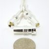 Reducer for UHF-male and N-male solder-on connectors, Silver plated, UG-175 (P/N: 7507-S)