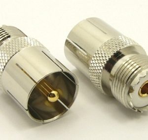 UHF-male / UHF-female Adapter, Quick Connect (P/N: 7530-QC)