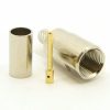 FME-male, cable end, crimp-on, nickel for RG-142, LMR-200, RG-316, RG-400, RG-58, and Belden 7807 coaxial cable. (P/N: 7905-58)