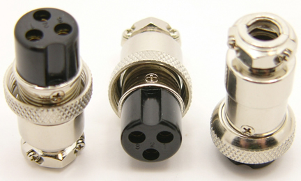3-pin microphone plug cable end (P/N: 9303-CABLE)