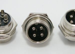 4-pin chassis mount female microphone connector (P/N: 9304-PANEL)