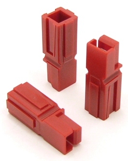 Power Pole Housing (RED) for 15, 30, and 45 amp contacts. Good for Wire Gauges 10-18 (P/N: 9601-R)