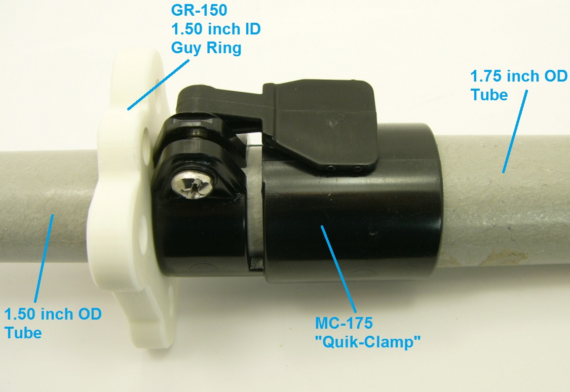 "Quik-Clamp" Telescoping Tube Clamps - Max-Gain Systems, Inc. Telescoping Tube Clamp Weight