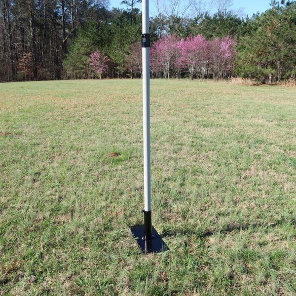 Ground Mount Assembled with Fiberglass Push-Up Mast in use