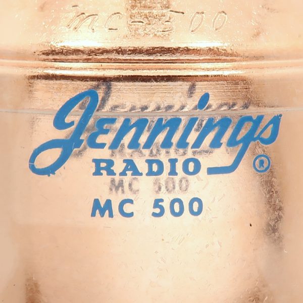 Jennings MC-500-20S Label Max-Gain Systems, Inc. www.mgs4u.com
