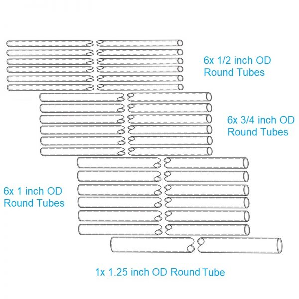 Hexkit-2 parts diagram fiberglass spreader arms