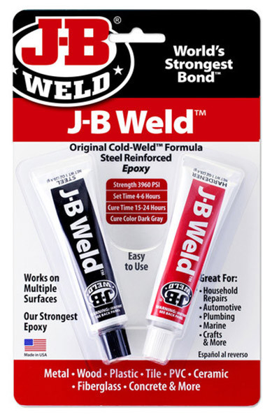JB Weld Original Cold-Weld Formula, Steel Reinforced 2 part epoxy