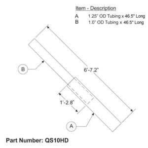 10 meter quad spreader, heavy duty, QS10HD - Max-Gain Systems, Inc.