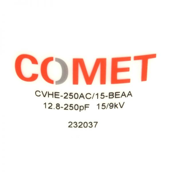 Comet CVHE-250AC15-BEAA NEW Product Label - Max-Gain Systems, Inc