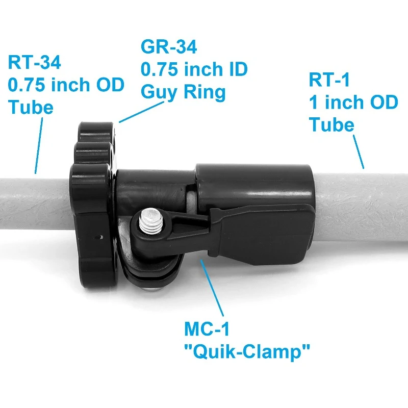 Locking U-Pin for 2 Sqaure Tubing Adjustments (3/8 Dia)
