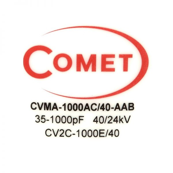 Comet CVMA-1000AC40-AAB NEW Product Label - Max-Gain Systems, Inc