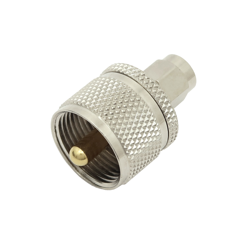Tee RF Coaxial Connector Adapter to UHF m Caltronics 46-362B UHF f 