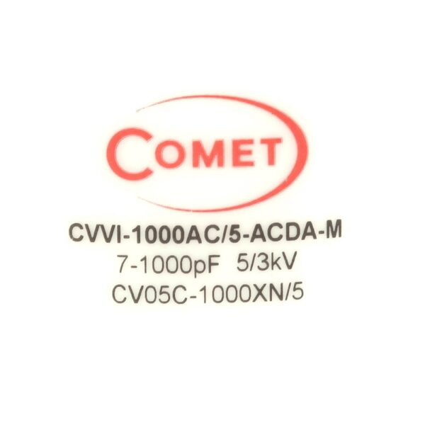 Comet CVVI-1000AC5-ACDA-M or CV05C-1000XN5 Label - Max-Gain Systems, Inc.