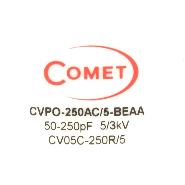Comet CVPO-250AC5-BEAA or CV05C-250R5 Label - Max-Gain Systems, Inc.