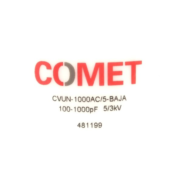 Comet CVUN-1000AC5-BAJA Label - Max-Gain Systems Inc