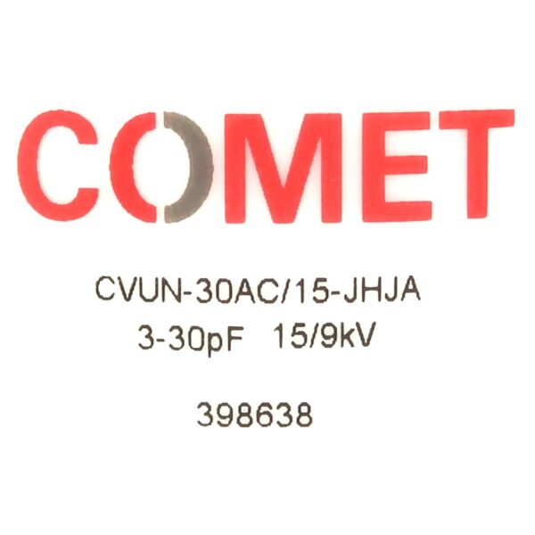 Comet CVUN-30AC 15-JHJA NEW Label - Max-Gain Systems, Inc.