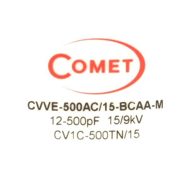 Comet CVVE-500AC15-BCAA-M or CV1C-500TN15 Label - Max-Gain Systems Inc