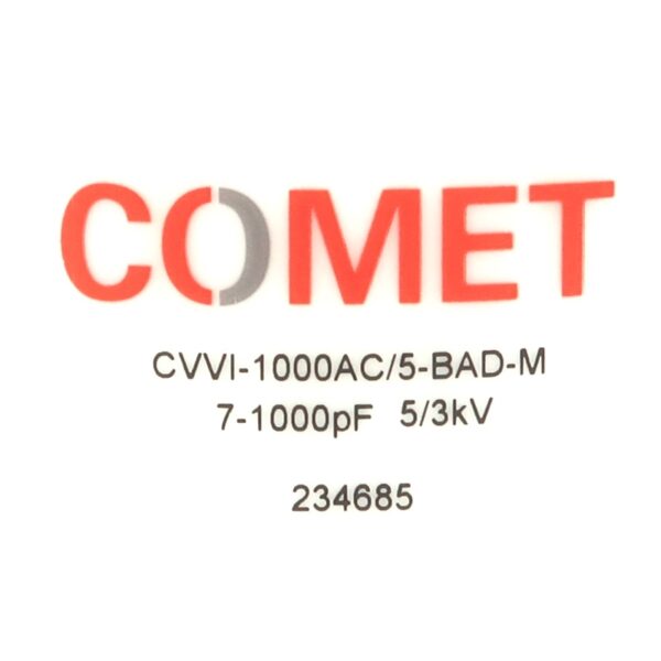 Comet CVVI-1000AC5-BAD-M Label - Max-Gain Systems Inc
