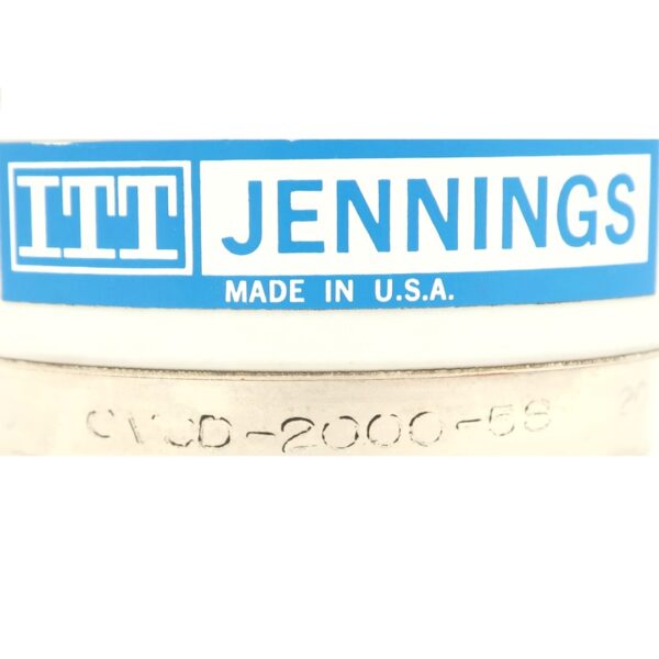 Jennings CVCD-2000-5S Label - Max-Gain Systems Inc