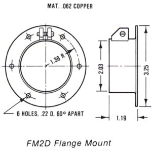 FM2D Flange Drawing - Max-Gain Systems, Inc.