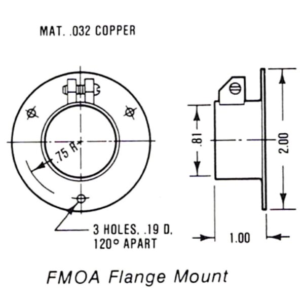 FM0A Flange Catalog Drawing - Max-Gain Systems, Inc.