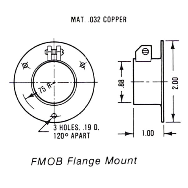 FM0B Flange Flange Drawing - Max-Gain Systems, Inc.