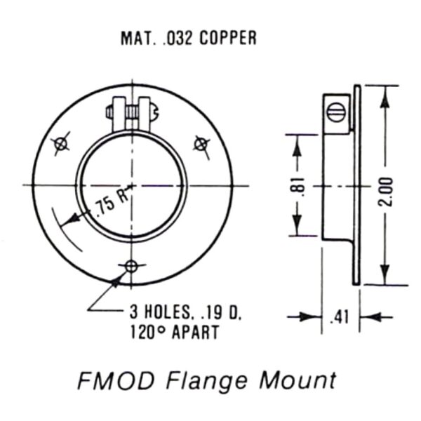 FM0D Flange Flange Drawing - Max-Gain Systems, Inc.