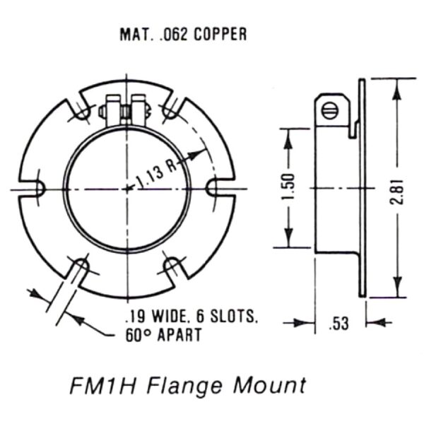 FM1H Flange Flange Drawing - Max-Gain Systems, Inc.