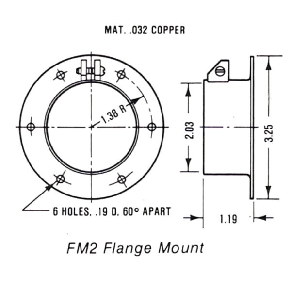 FM2 Flange Flange Drawing - Max-Gain Systems, Inc.