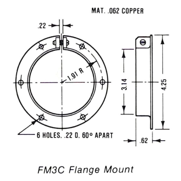 FM3C Flange Flange Drawing - Max-Gain Systems, Inc.