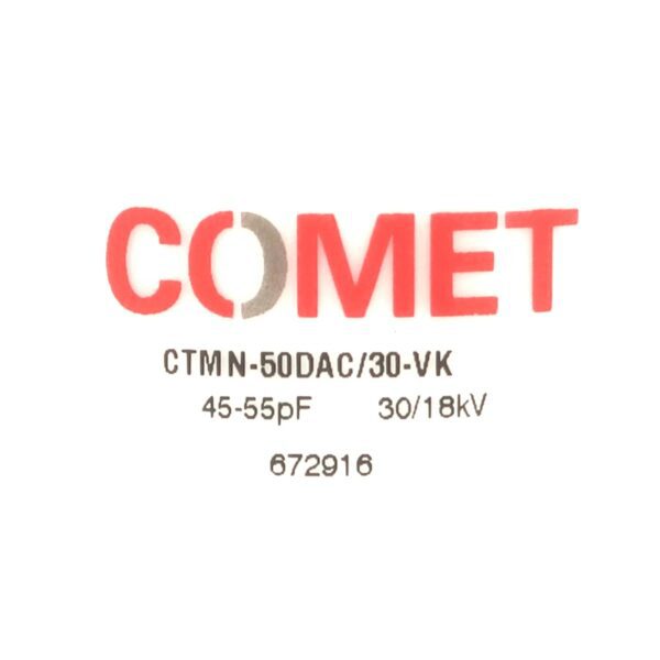 Comet CTMN-50DAC-30-VK Label - Max-Gain Systems, Inc.