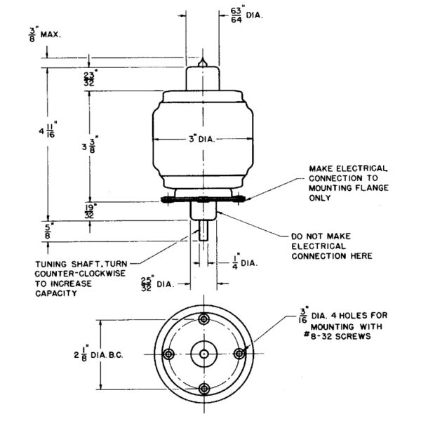 Eimac VVC-60-20 Drawing - Max-Gain Systems, Inc.
