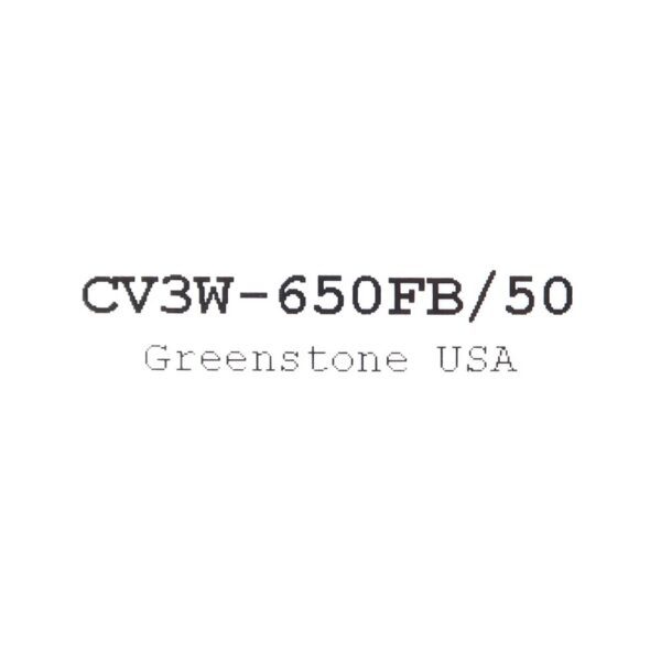 Greenstone CV3W-650FB-50 Label - Max-Gain Systems, Inc.