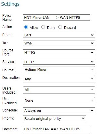 Screenshot from Network Equipment Interface for Access Rule for Outbound HTTPS Traffic