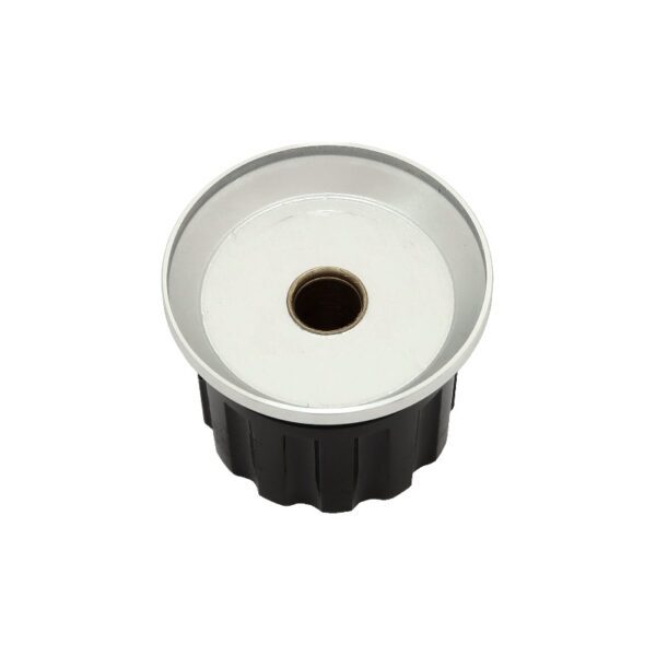 Fluted Tuning Knob with Aluminum Skirt WITH white indicator line MGS-KNOB-10 view 2 800x800 - Max-Gain Systems, Inc.