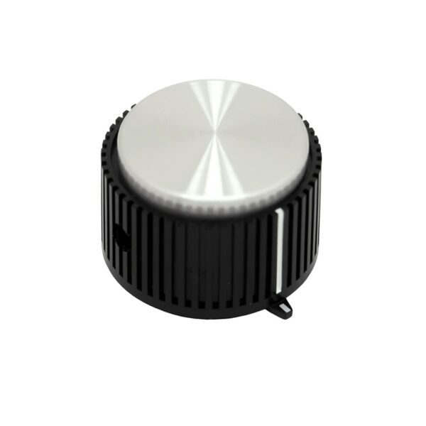 Fluted Tuning Knob with Small Pointer WITH white indicator line MGS-KNOB-20 800x800 - Max-Gain Systems, Inc.