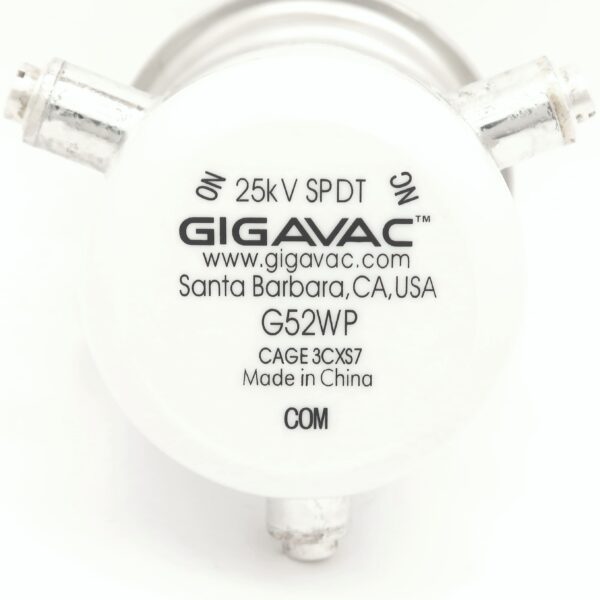 Gigavac G52WP NEW Vacuum Relay Label - Max-Gain Systems, Inc.
