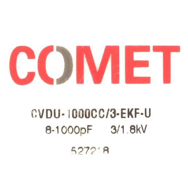 Comet CV03C-1000 MO3 or CVDU-1000CC3-EKF-U Label - Max-Gain Systems, Inc.