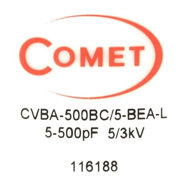 Comet CV05C-500W5 Label - Max-Gain Systems, Inc.