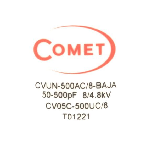 Comet CVUN-500AC-8-BAJA Label - Max-Gain Systems, Inc.
