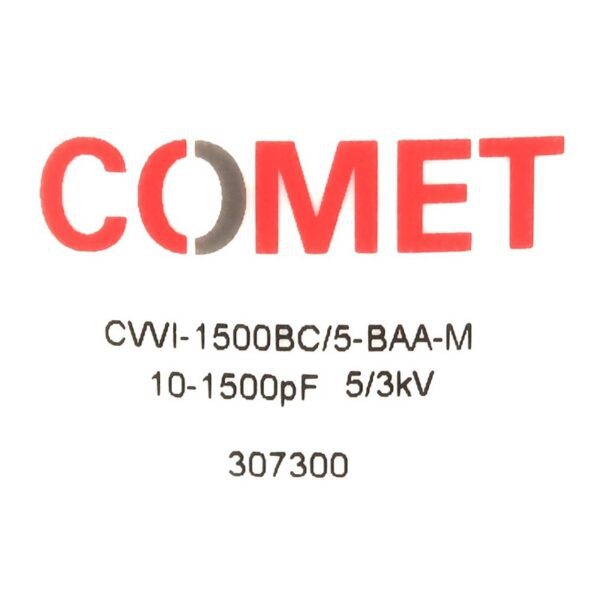 Comet CVVI-1500BC-5-BAA-M Label - Max-Gain Systems, Inc.