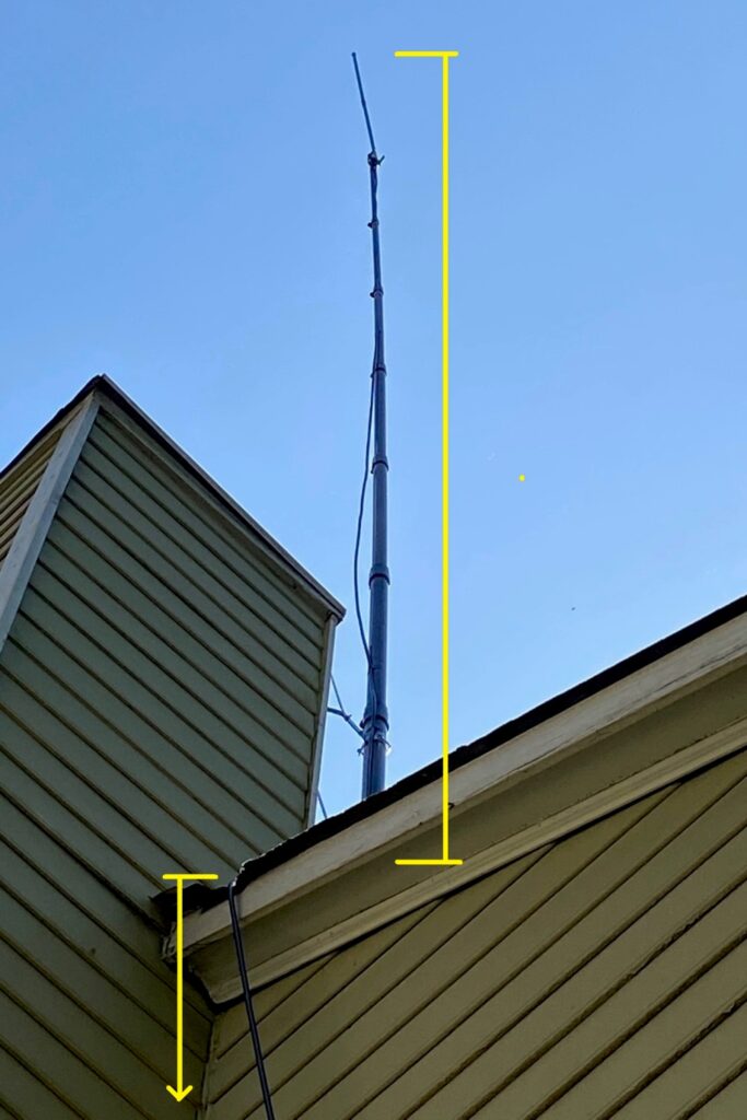 Measuring coax run for helium antenna installation measurement - Max-Gain Systems, Inc.