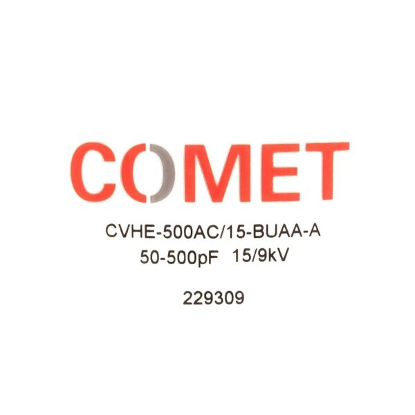Comet CVHE-500AC15-BUAA-A Label - Max-Gain Systems Inc