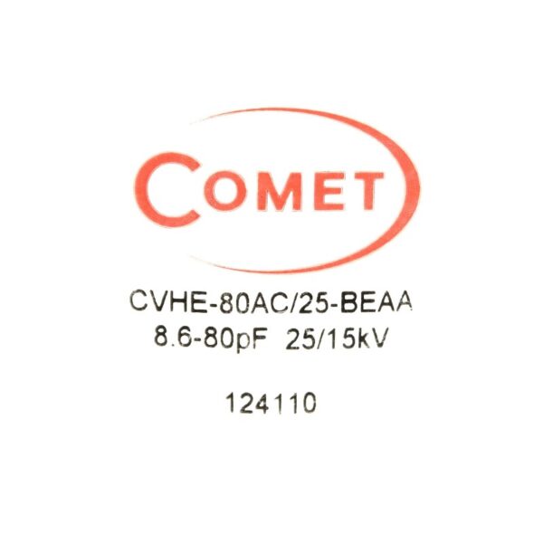 Comet CVHE-80AC25-BEAA Label - Max-Gain Systems Inc